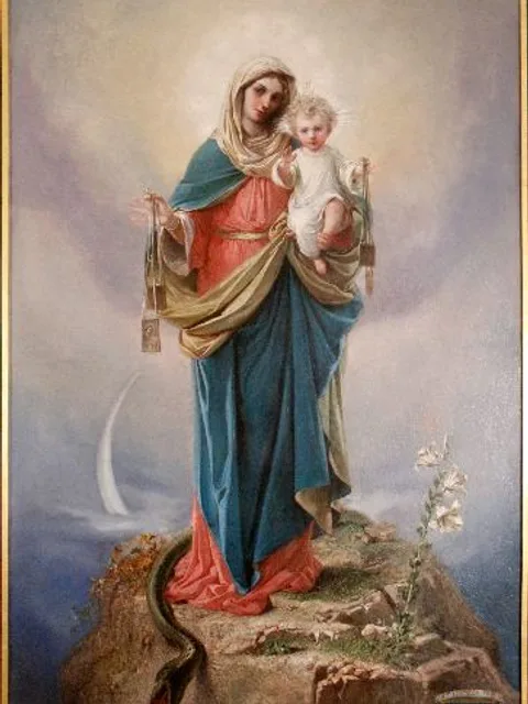 Nossa Senhora do Carmo, pintura de Giuseppe Calì