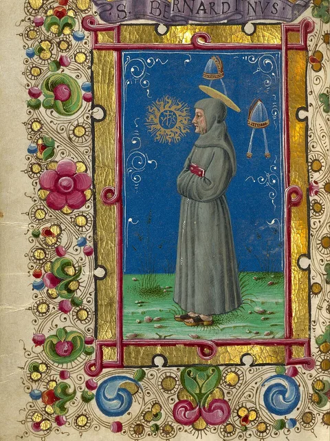 São Bernardino de Siena, pintura de Taddeo Crivelli