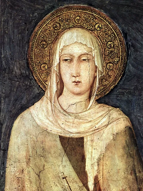 Santa Clara de Assis, pintura de Simone Martini