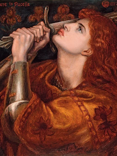 Santa Joana d'Arc na coroação de Carlos VII, pintura de Jean-Auguste-Dominique Ingres