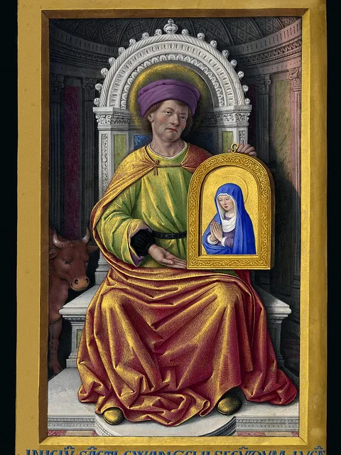 São Lucas Evangelista, miniatura medieval